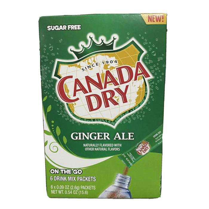 캐나다 드라이 진저 에일 오리지널  파우더 음료 6개입