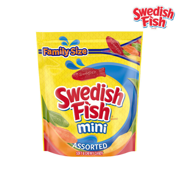 스웨덴 피쉬 미니 생선모양 다양한 과일맛 패밀리 사이즈 816g