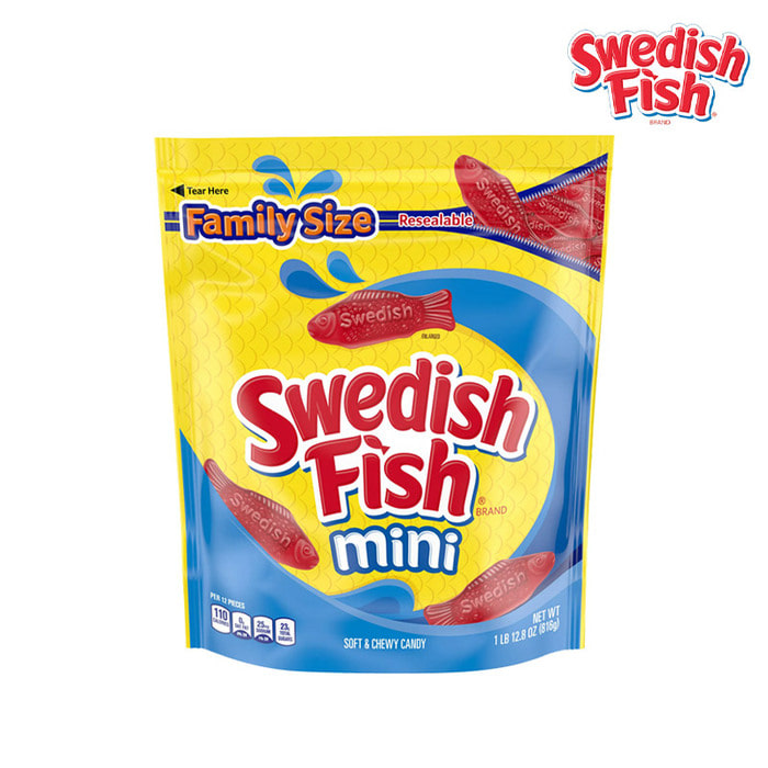 스웨덴 피쉬 미니 생선모양 젤리 패밀리 사이즈 816g 1lb 12.8oz