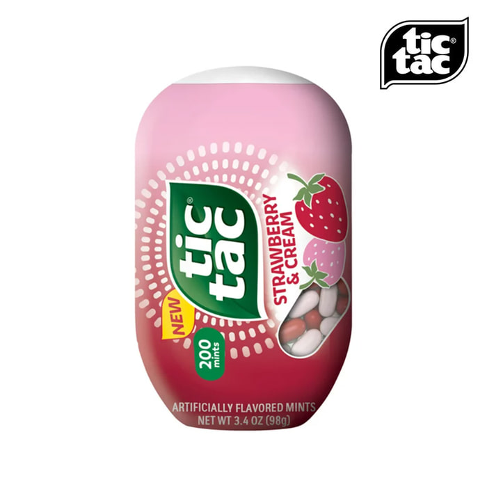 틱택 딸기 크림 민트 캔디 사탕 3.4oz 98g 200개입