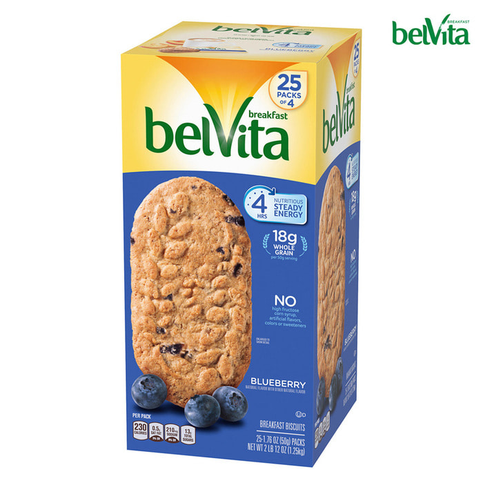 벨비타 아침대용 블루베리 쿠키 25개입