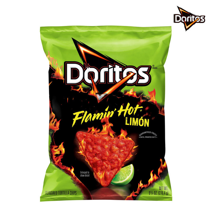 미국 도리토스 플레이밍 핫 라임 나초 칩 매운맛 스낵 과자 262.2g